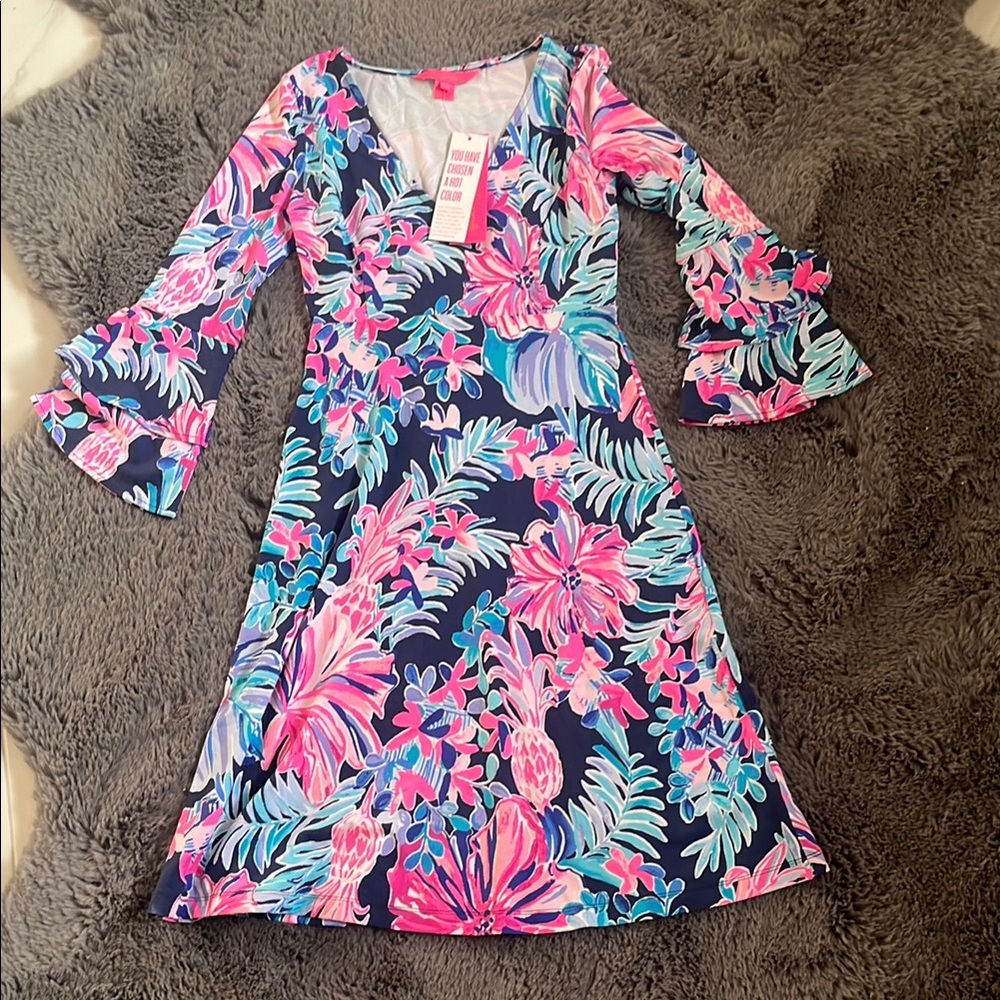 Lilly Pulitzer Multicolor V-Neck Dress